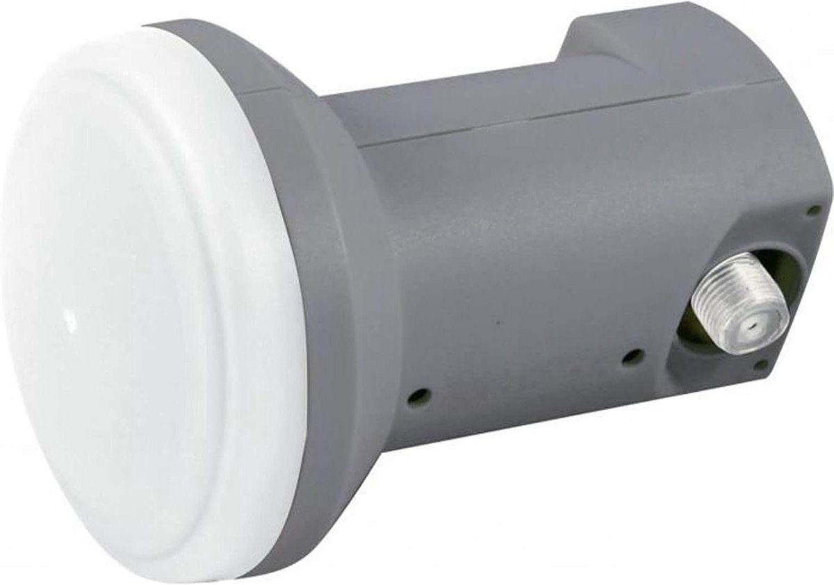 Digitale LNB - Satelliet Ontvanger - TV Signaal Ontvangen - Laag Ruisniveau - 4 cm Diameter - Grijs Wit