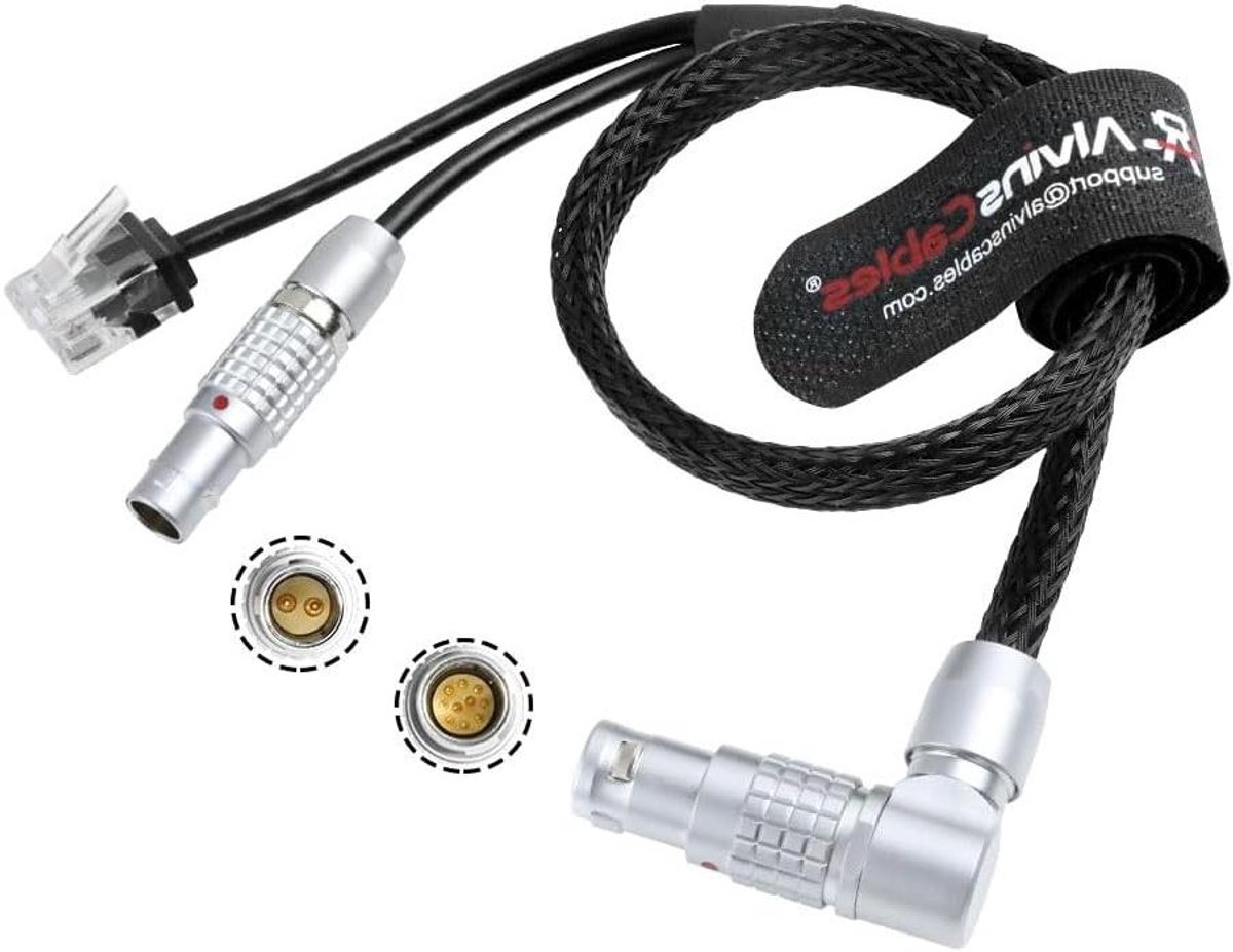 Stuurkabel - Camera kabel - Camera besturen - RJ45 en 24V output - 35 cm - Zwart