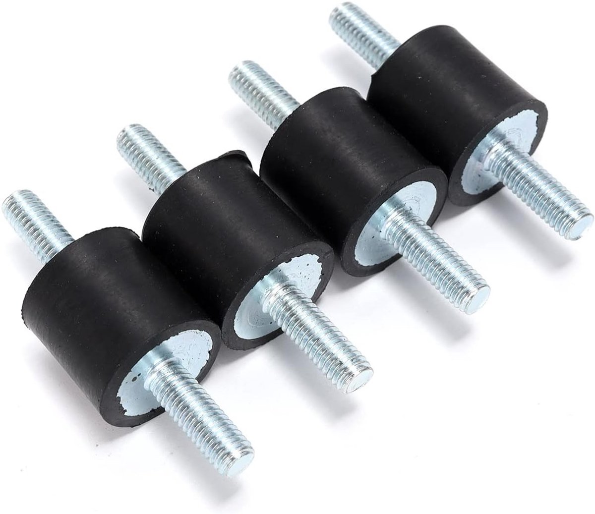 Set van 4 rubberen schokdempers voor geluidsisolatie van luchtcompressor en benzinemotor (M6 20x20mm)