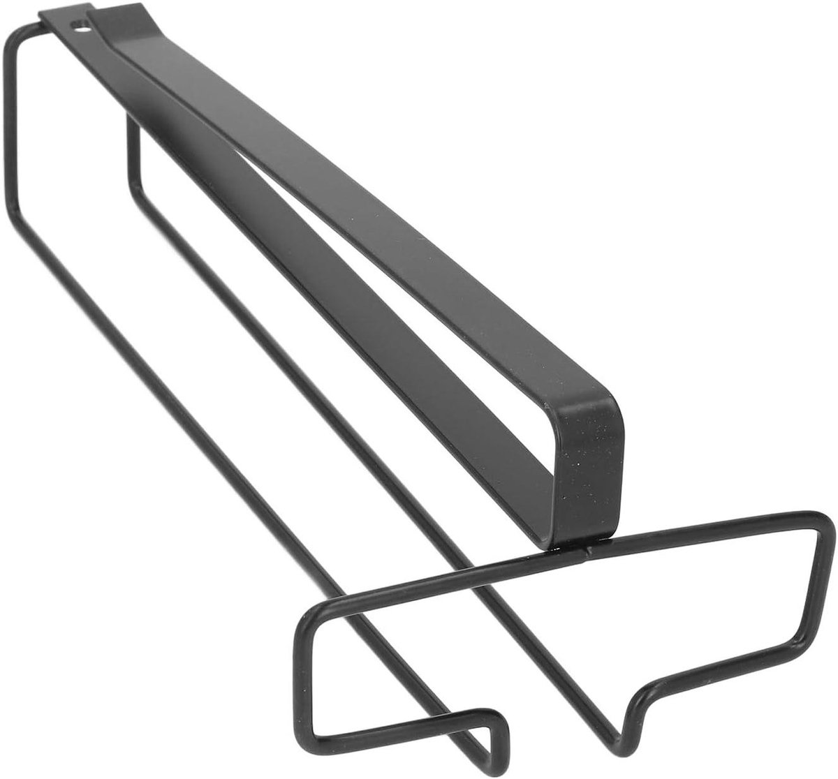 Glazen Rek - Keuken Organizer - Ruimte Besparen - Onder Kast Montage - 185 Gram - Zwart