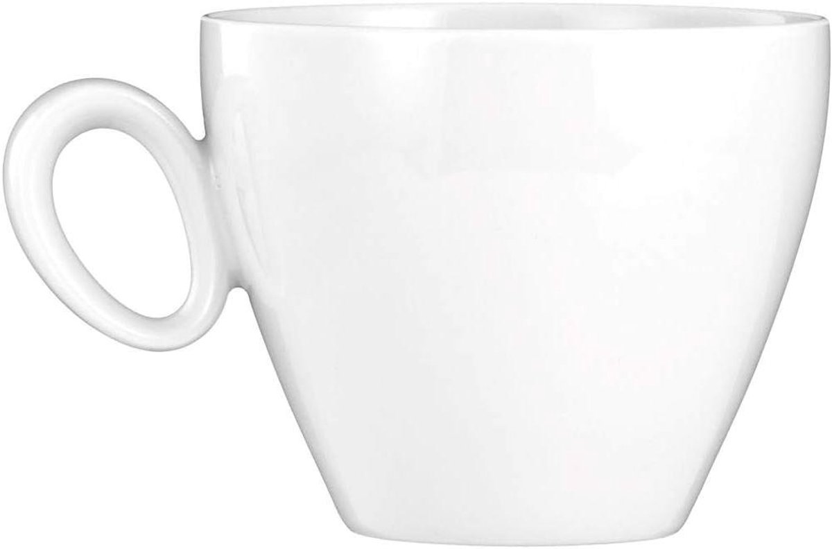 Koffiekopje Porselein Espresso kopje Mok Koffie Drinken Hoge Randslagvastheid 230 ml Wit