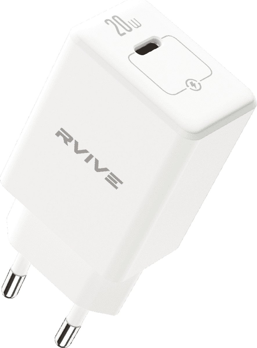 Rvive - 20W Fast Charging USB-C Home Charger - Wit