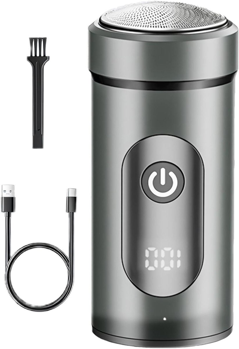 Elektrisch scheerapparaat - Draagbare trimmer - Glad scheren - 360 graden flexibel - 8.1 cm - Zwart