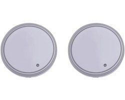 LED Autobekerhouders - Drinkmatten Onderzetters - Auto Interieur Verfraaien - 7 Kleuren Verlichting - USB Oplaadbaar - Meerkleurig