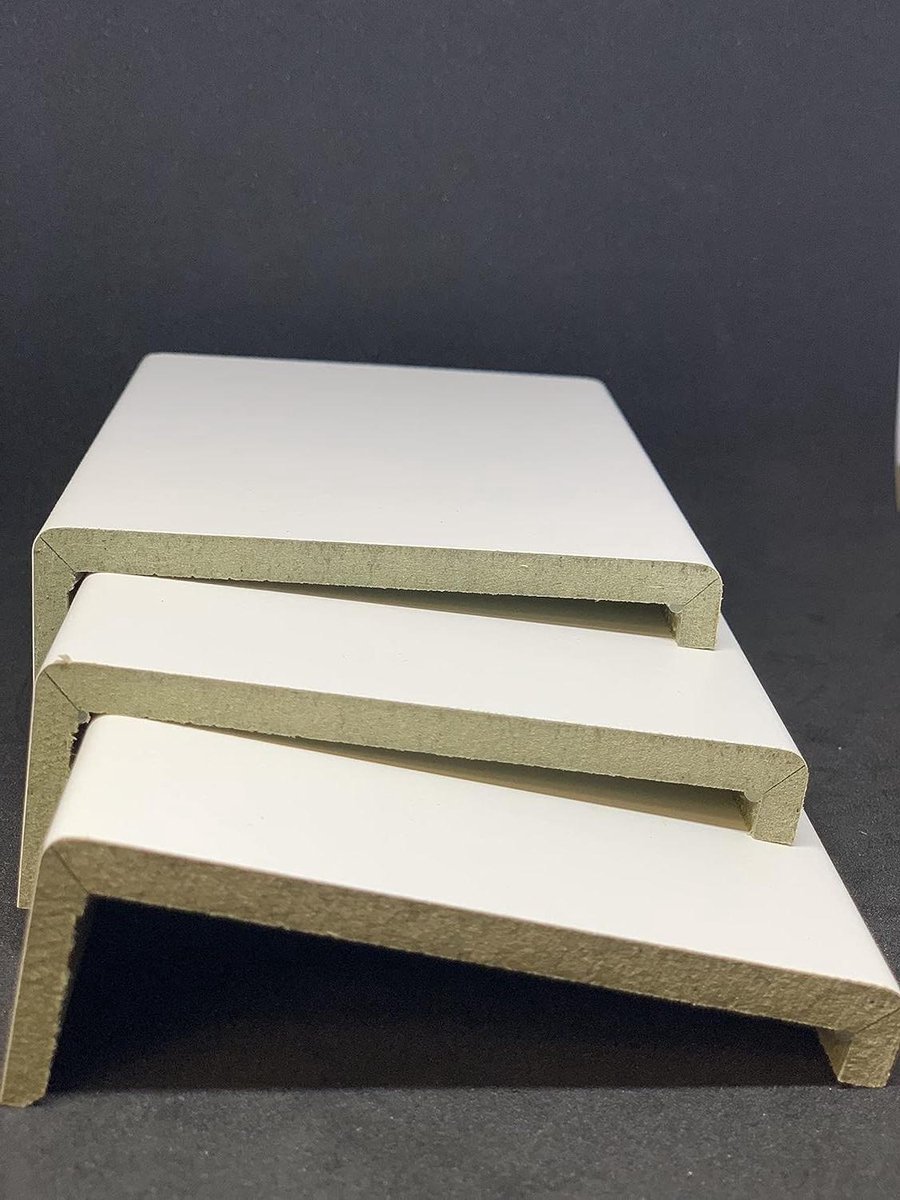 Deurafdekking Hout - Deurbekleding Laminaat - Binnendeuren Vernieuwen - Waterafstotend Krasbestendig - 2250 mm x 70 mm - Wit