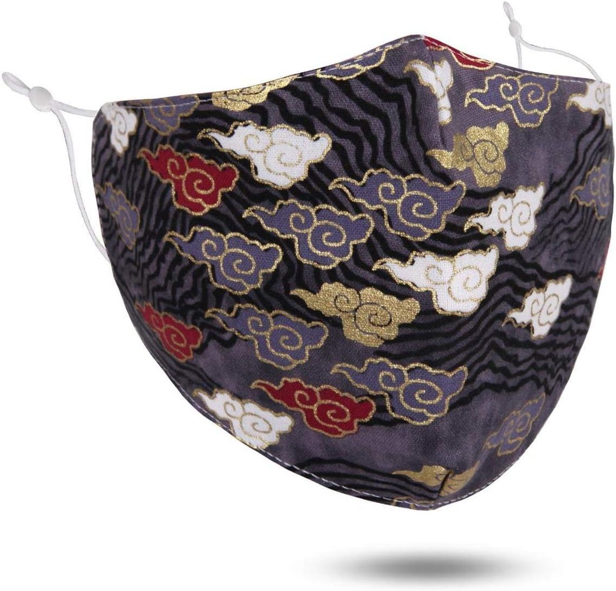 Mondkapje met Filtervak - Gezichtsmasker Herbruikbaar - Bescherming tegen Invloeden - Wasbaar en Sneldrogend - 23 cm x 13 cm