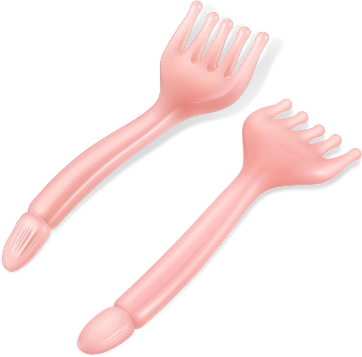 Hoofdhuid Massageborstel - Gua Sha Kam - Ontspanning Bevorderen - Ergonomisch Ontwerp Vijf Klauwen - 165 cm - Wolkenbruin