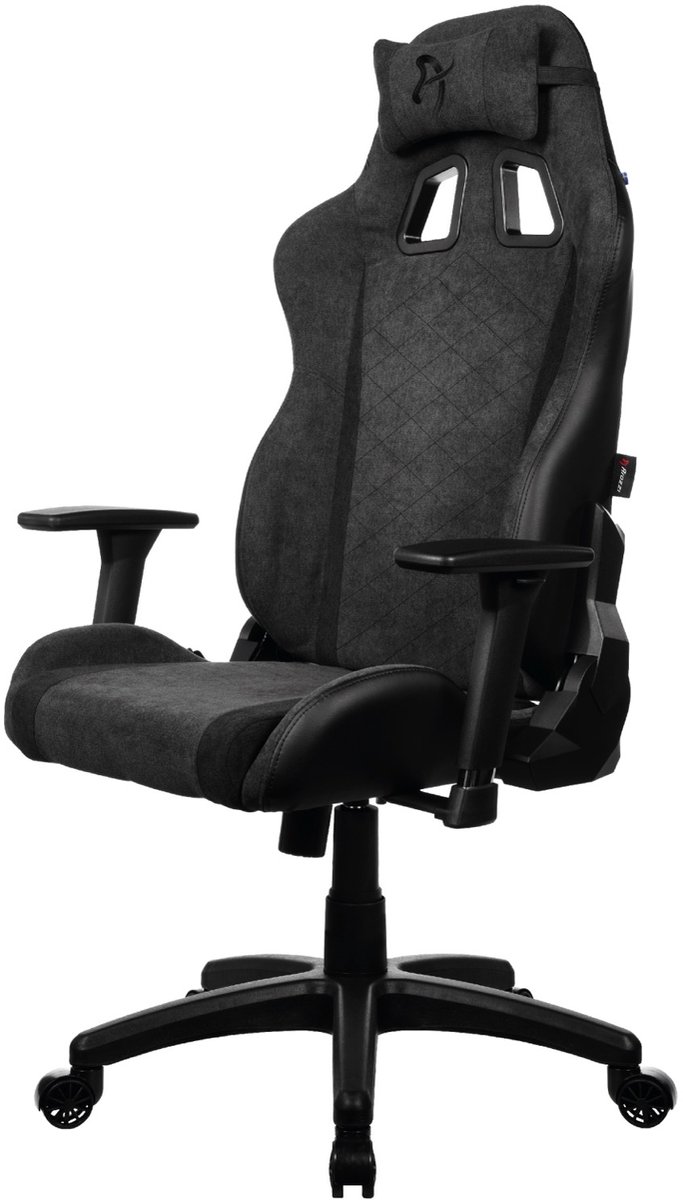Arozzi Avanti Gaming Stoel – SoftFabric – Ergonomisch & Verstelbaar – Donkergrijs (Dark Grey)