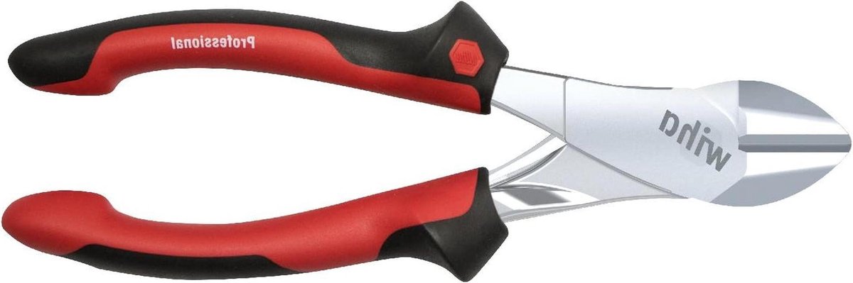 Krachtige Zijsnijder - Tangknipper Tang - Dragers Knippen - Geoptimaliseerde Hefboom - 180 mm - Zilver Rood Zwart