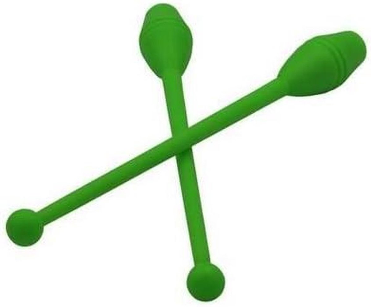 Ritmische Gymnastiekkolf - Ritmische Kolf - Gymnastiek Oefenen - Junior Model - 35 cm - Groen
