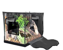 Reptielenbehuizing - 60 x 40 x 50 cm Reptielen Ruime Schildpad Tank Tent | Waterdichte Snake Clear Tankbehuizing voor Snake Gecko Bearded Dragon met Waterdichte Basis