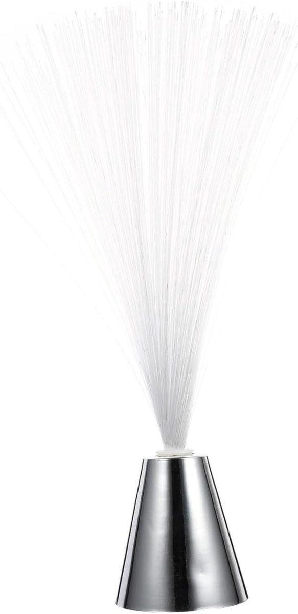 LIFKOME Kleurrijke LED Glasvezellamp met Batterij Sfeerverlichting voor Bruiloft Kerst Feestdecoratie Energiezuinige Draadloze Fiber Optic Lamp voor Thuis Kantoor