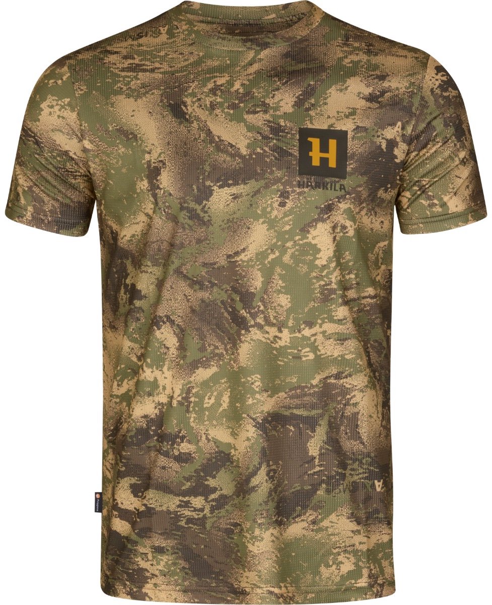 Härkila Deer Stalker Camo T-Shirt Outdoor T-Shirt Scandinavische T-Shirt Jacht T-Shirt Korte Mouwen Cypress