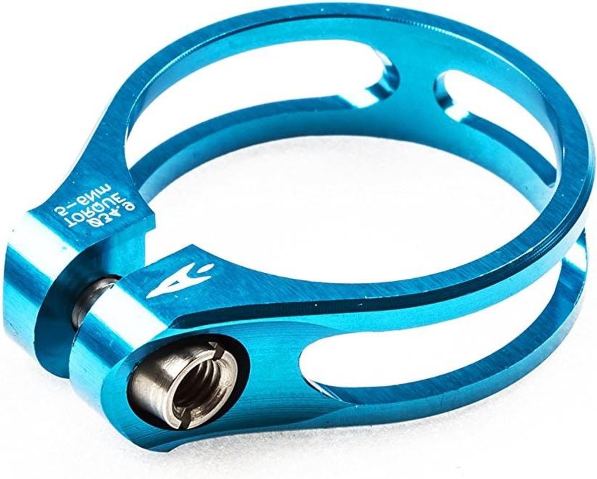 Zadelpenklem - Fietsonderdeel - Fietsreparatie - Geanodiseerd Aluminium - 349 mm - Blauw