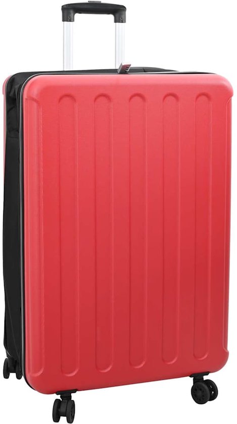 vidaXL Koffer met slot Rood 50 × 30 × 76 cm ABS Kunststof