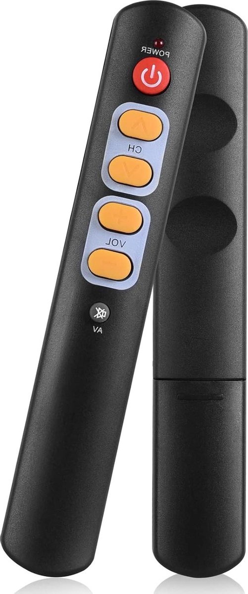 Grote Knop Afstandsbediening - Universele Afstandsbediening Senioren - TV Bediening Vereenvoudigen - Directe Werking Geen Programmering - 15 Meter Bereik