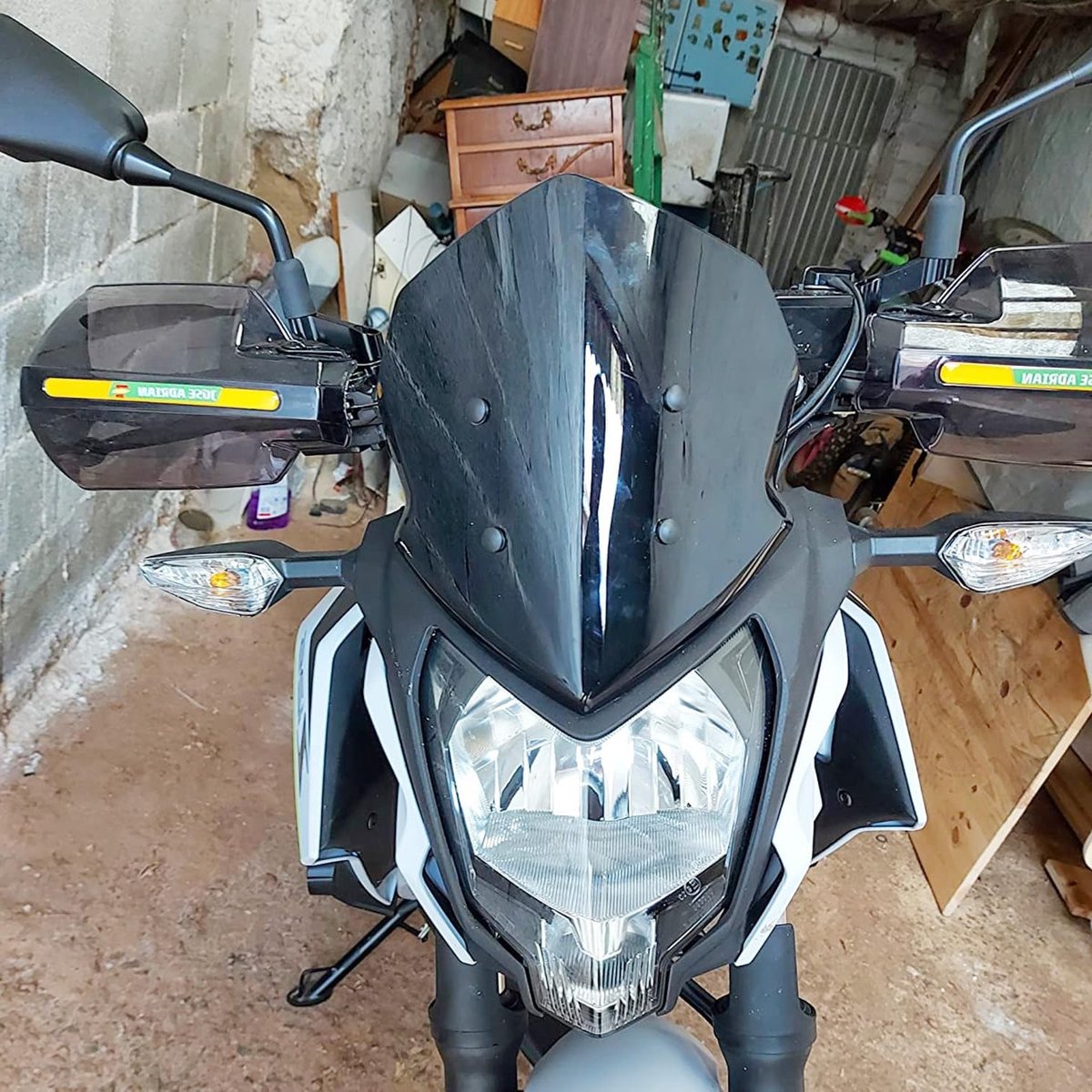 Hard ABS Windscherm voor Kawasaki Z125 (2019-2023) - Dubbele Bubbel, Winddicht en Verbeterde Luchtstroom, Ideaal voor Motorrijden