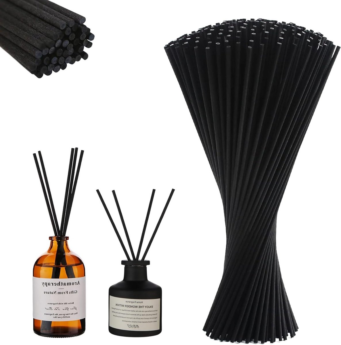 130 Stuks Lange Diffuser Staven van 15 cm x 3 mm voor Aromatherapie, Geurverspreiding en L