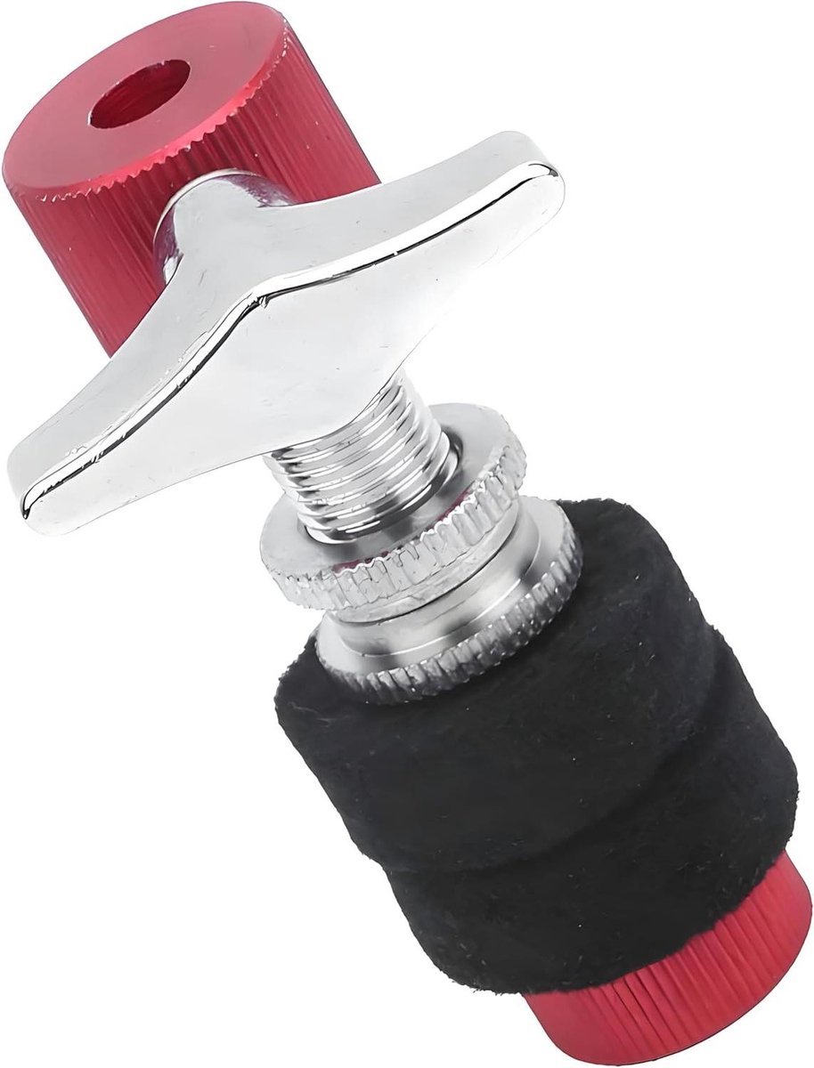 Cimbaal Koppeling - Drumstel Accessoire - Muziek Maken - Duurzaam Metaal - 6 mm - Rood Zwart