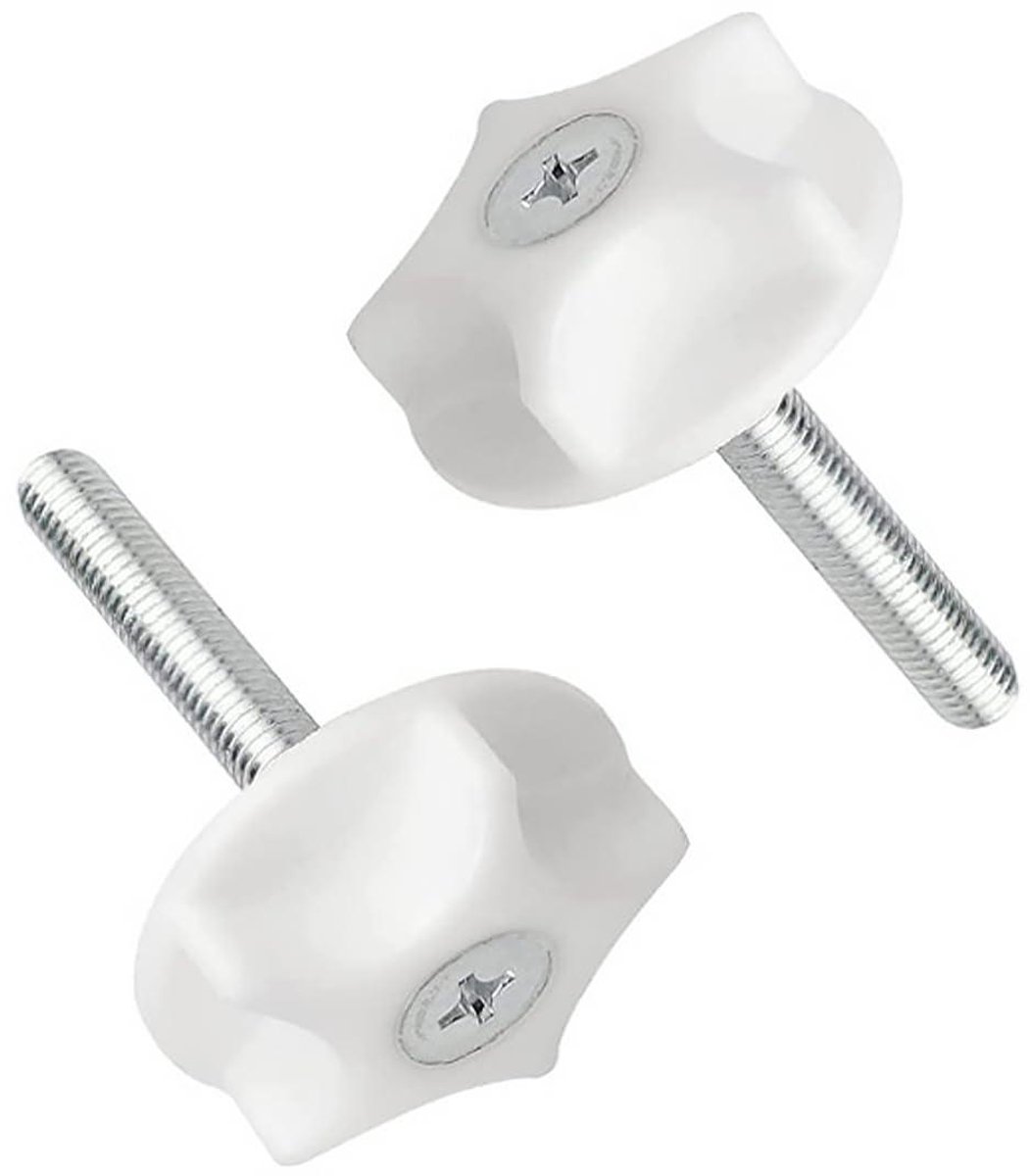Hoofdeinde Bevestigingen - Bedbouten Set - Bed Montage - Duurzaam Plastic Metaal - 6 Stuks M8 - Grijs