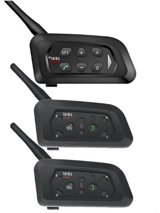 V4C Plus en V6C Pro - Scheidsrechter Intercom - Bluetooth 5.0 - Headsets - Handsfree - Communicator - intercom - 1x V4C Plus en 2x V6C Pro