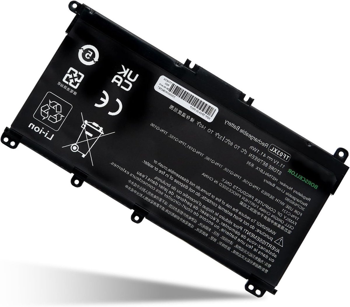 Vervangbare laptopbatterij TF03XL voor HP Pavilion X360 15-cc0xx, 14-bf0xx en 17-ar0xx - Hoge capaciteit, betrouwbare energiebron en lange levensduur