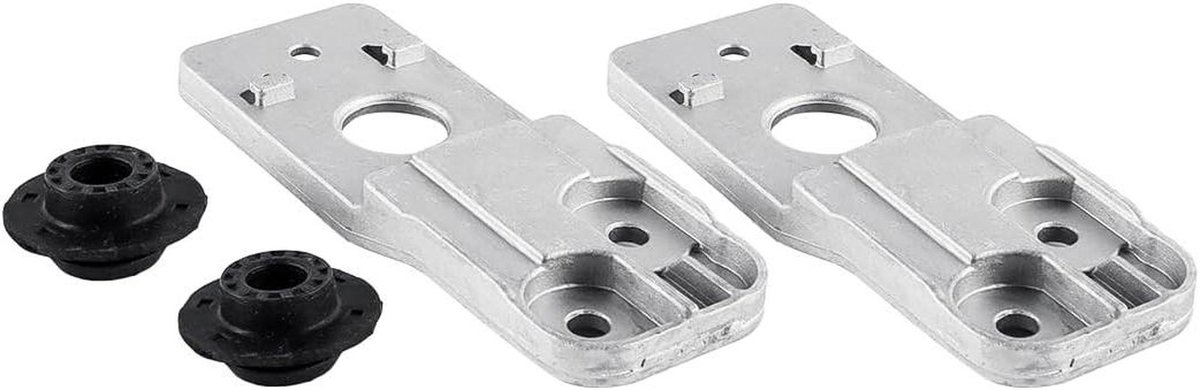 Montagebeugels Radiator - Ondersteuning Tank - Motor Koelen - Aluminium Legering - 2 Stuks - Zwart Zilver