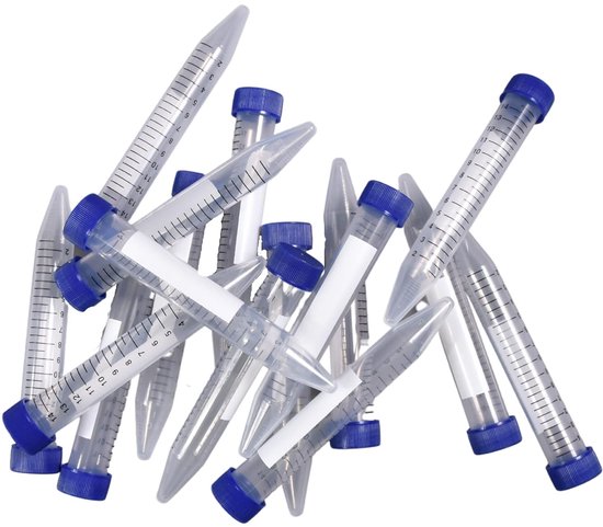 Centrifugebuisjes - Laboratorium Flessen - Monster Opslag - Steriel en Lekvrij - 15ml Pack van 50 - Transparant — afbeelding 4