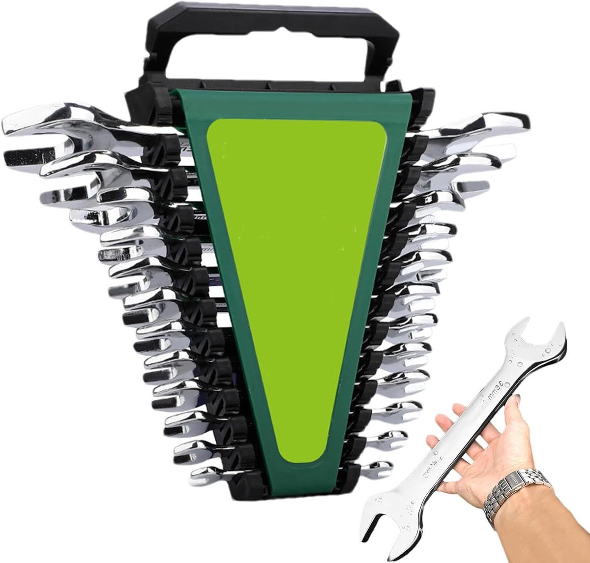 Ringsleutel Set - Gereedschap Set - Reparaties Uitvoeren - Verbeterde Hefboomwerking - 6-32 mm - Groen