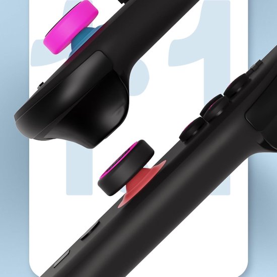 Joystick Covers - Grip Caps - Gaming Verbetering - Superieure Grip - 1 Set - 9 Kleuren — afbeelding 5