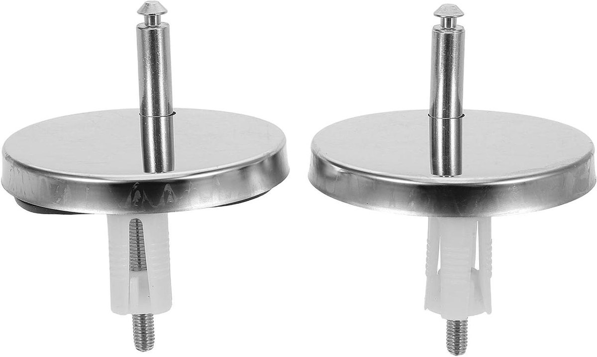 Toiletzitting Bevestigingsset - Universele Schroeven - Badkamer Reparatie - Snelle Montage - 2 Paren - Zilver