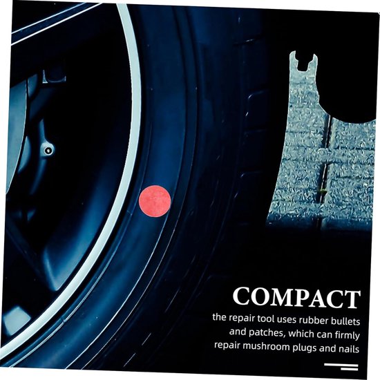 Banden Reparatie Pluggen - Paddenstoel Nagels - Lekke Banden Herstellen - Robuust Rubber Materiaal - 2.33X2.33X1.47CM - Multi van Merkloos — afbeelding 5
