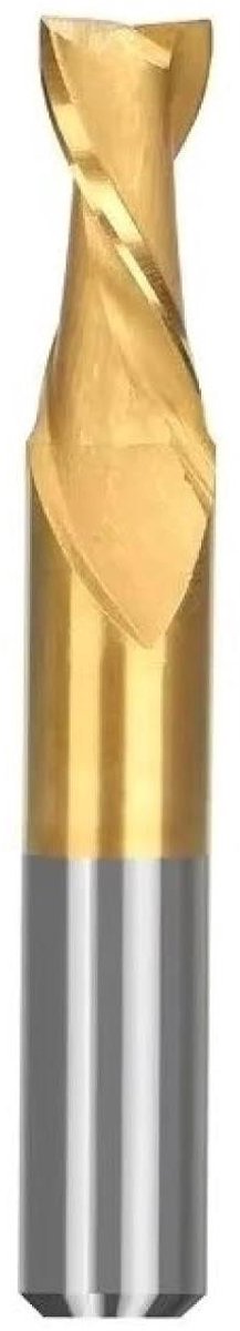 HSS frees - Metaalbewerking frees - Aluminium frezen - Twee spiraalfluiten - 7x8x16x60 mm - Metaalkleur