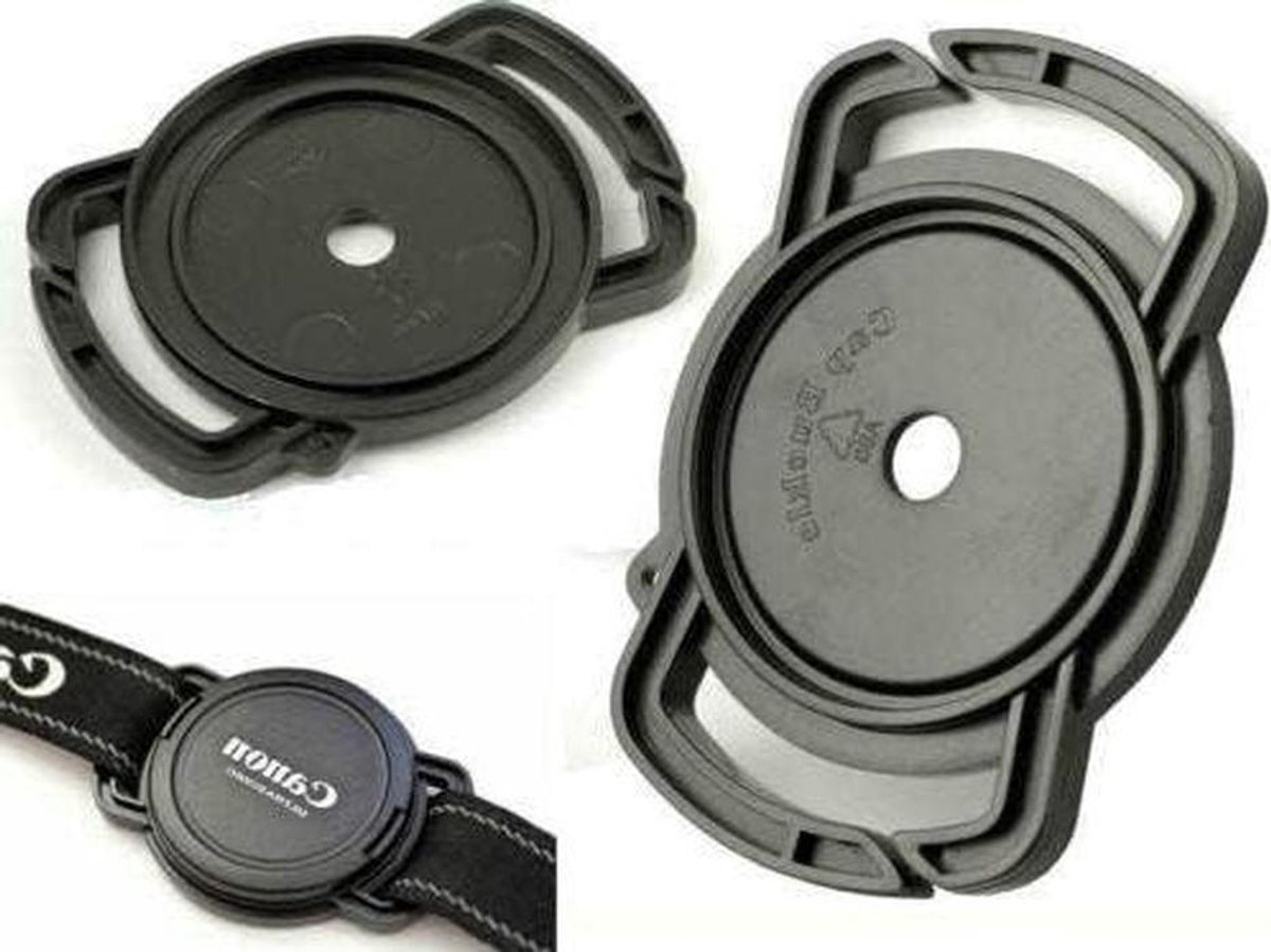 Lensdop Houder - Dop Bevestiging - Camera Bescherming - Drie Maten - 40.5 49 62mm - Zwart
