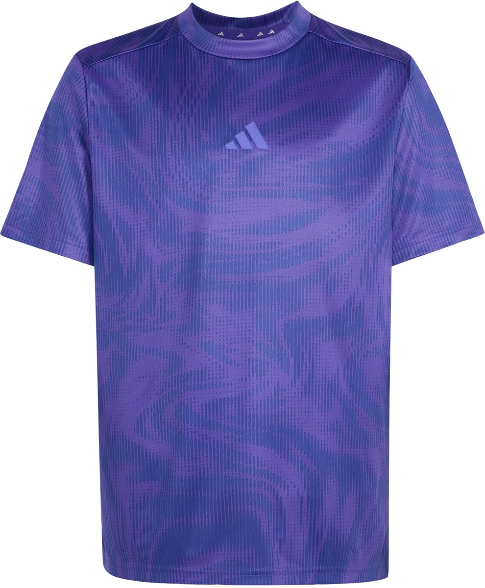 Adidas Sportswear Sport Icons All-Over Graphic T-Shirt Kinderen Paars