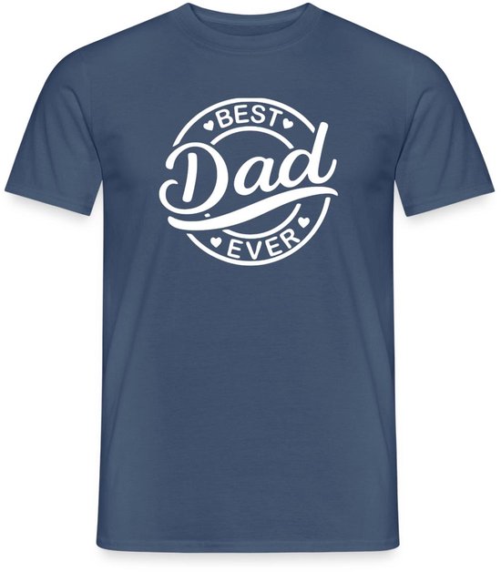 Beste Papa Ooit Badge | Best Dad Ever | Vaderdag T-Shirt Heren