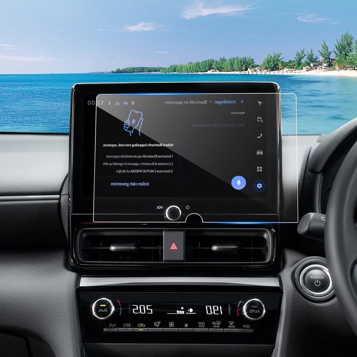 Navigatiescherm Beschermfolie voor Toyota Yaris/Yaris Cross 2025-2026, 4H Krasbestendige PET Film, 10.25 Inch (Set van 2) voor Optimale Schermbescherming en Duurzaamheid