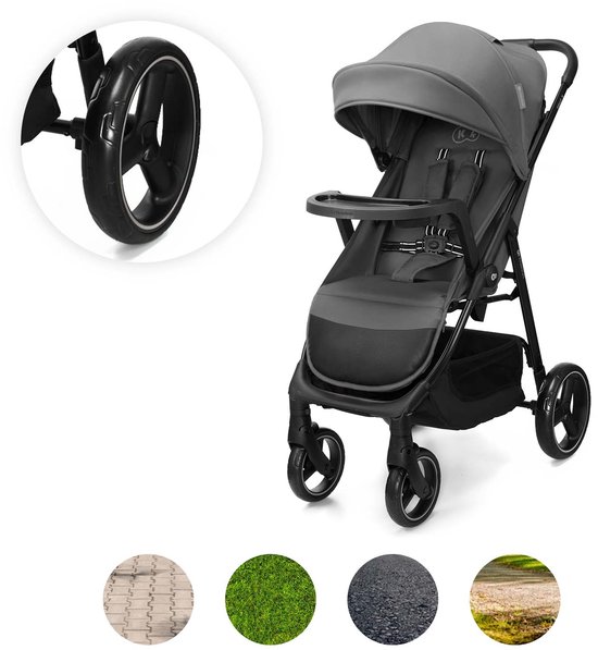 Kinderkraft TRIG 3 - Buggy - Tot 25 kg draagkracht (22 kg kind + 3 kg mand) - Waterafstotende kap met ventilatie - Grijs van Kinderkraft — afbeelding 5