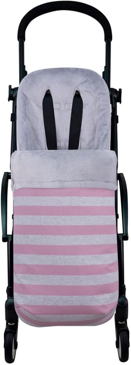 Baby Voetenzak - Wandelwagenzak Pramenzak - Baby Warm Houden - Waterdichte Buitenkant - Universele Maat - Roze — afbeelding 4