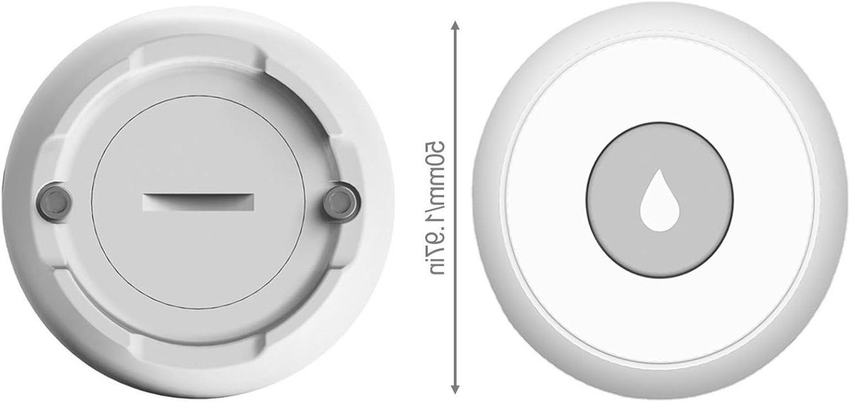 Waterniveausensor - Waterdetector - Huisbeveiliging - App Bediening - 50x18mm - Wit