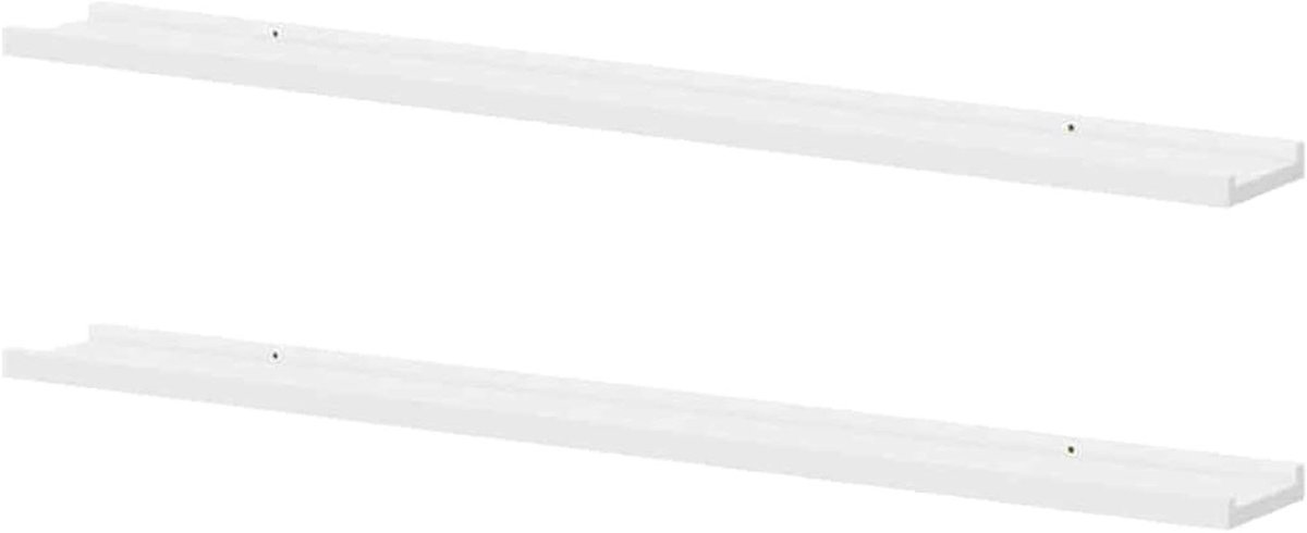 Wandrek Set - Zwevende planken - Decoratief opbergen - Robuust MDF materiaal - 2 stuks 100