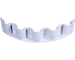 Aquarium Grind Divider - Bodemscheider Aquarium - Aquarium Indeling - Modulair Scheidingsscherm - 25.4 cm - Zwart