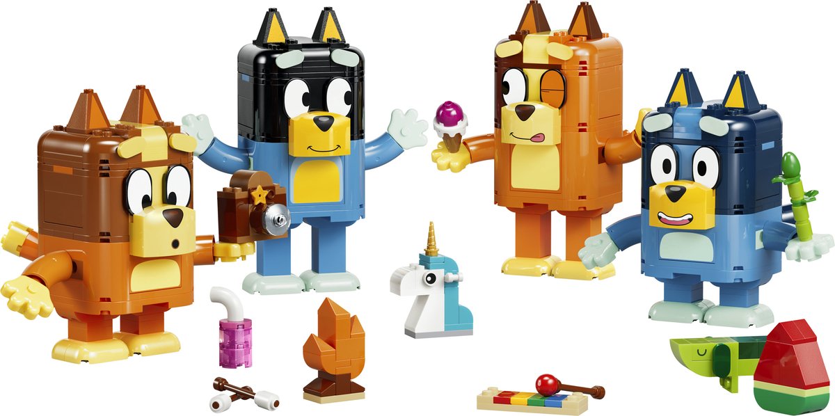 LEGO Bluey Bouwbare Figuren van Bluey en Haar Familie Bouwpakket voor Kinderen 11217 – foto 4