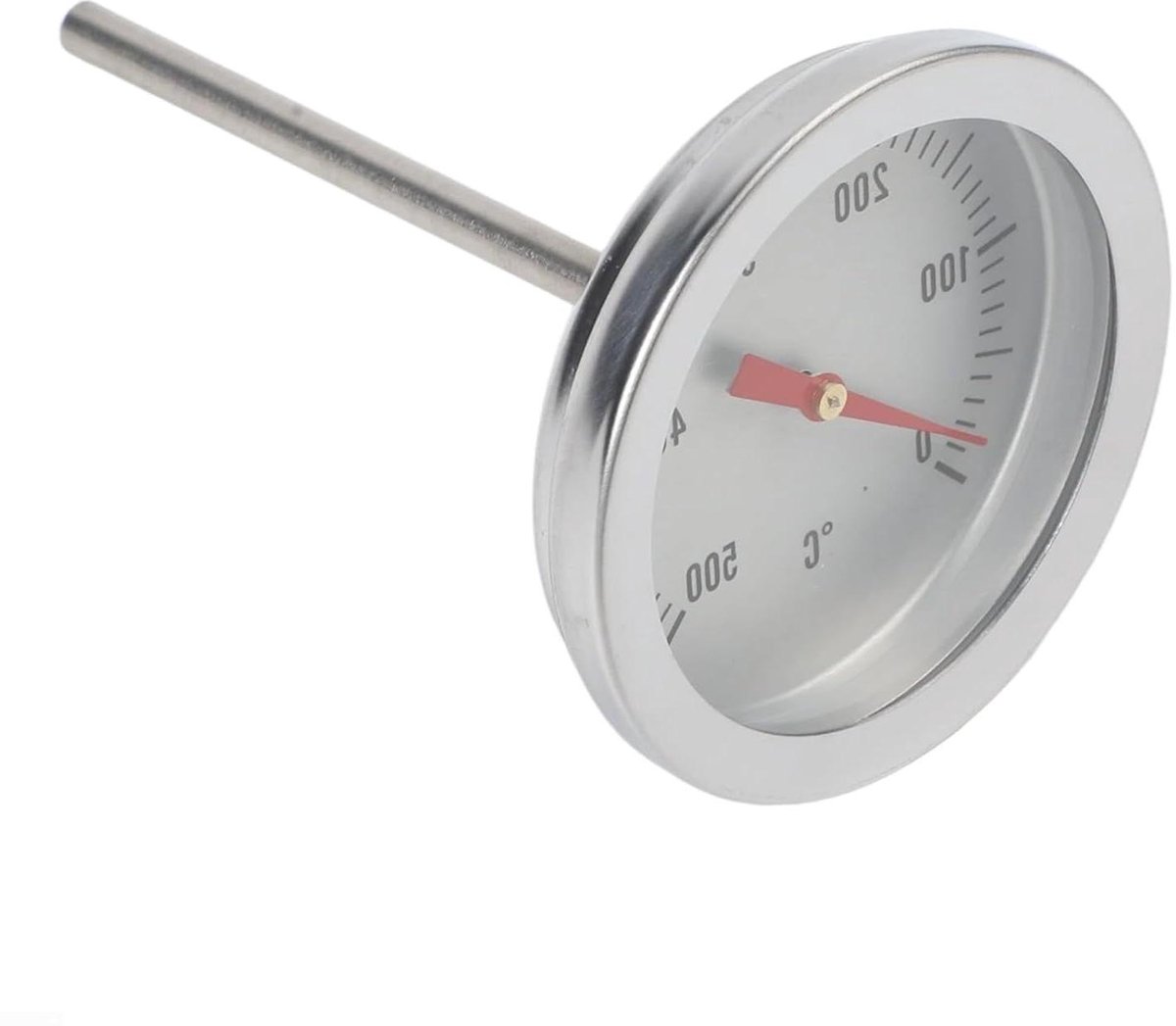 Oventhermometer - Grill thermometer - Nauwkeurig koken - Temperatuur tot 500°C - 70 mm sensor - Zilverkleurig