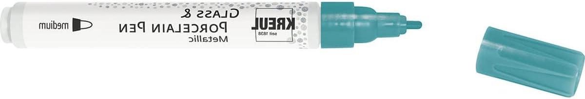 Porseleinstift - Glasmarker - Decoreren van servies - Vormvaste punt - 2-4 mm - Turquoise