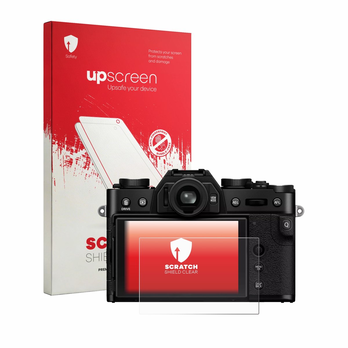 upscreen - Screenprotector voor Fujifilm X-T30 III - Folie Beschermfolie transparant