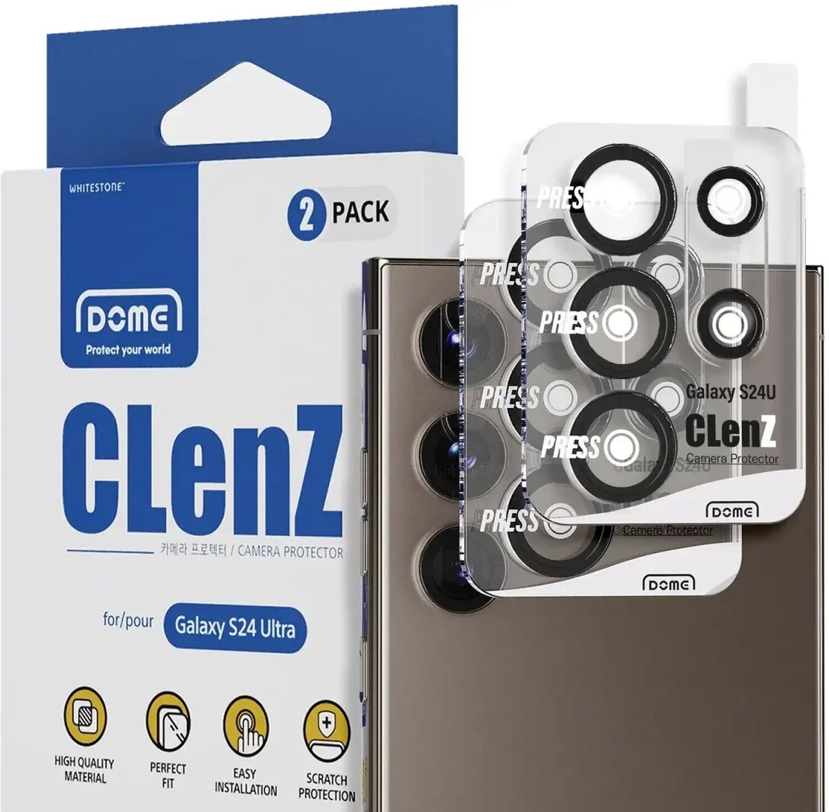 Whitestone Camera EZ Camera Protector Geschikt voor Samsung Galaxy S24 Ultra