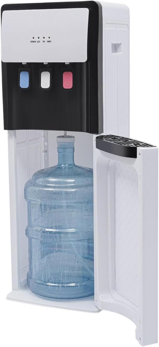 Waterdispenser Bodemlader - Waterkoeler Vrijstaand - Direct Drinken - Warm en Koud Water - 7 Liter - Wit