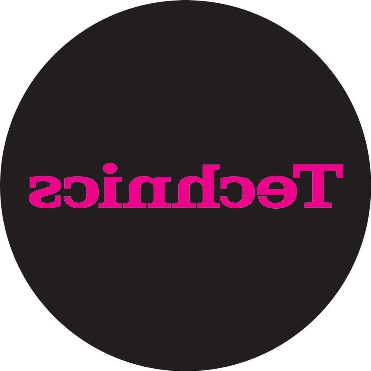 Slipmat - Draaitafelmat - Platen Draaien - Dubbelzijdig Ontwerp - Standaard Formaat - Zwart Roze