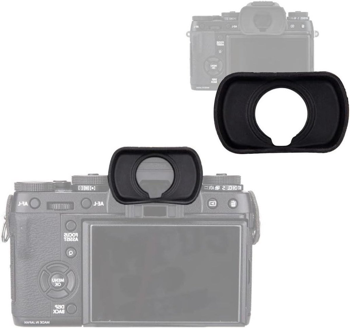 Camera Oogschelp - Viewfinder Cover - Bescherming Camera - Voor Brildragers - N.v.t. - Zwart